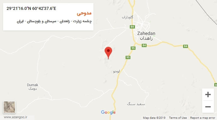 روستای مدوحی بر روی نقشه