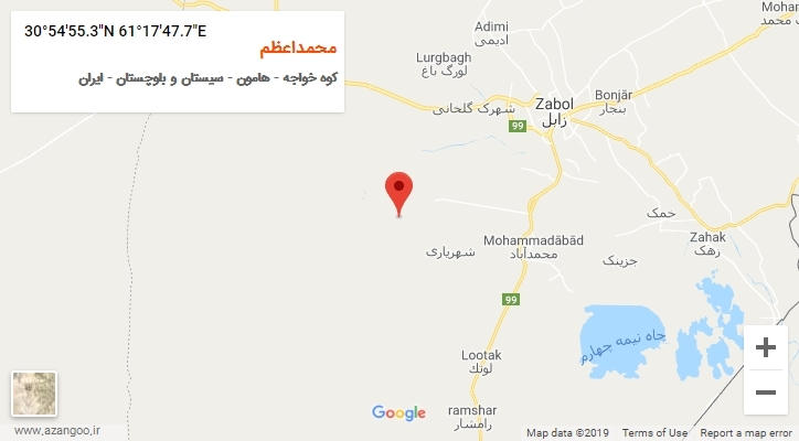 روستای محمداعظم بر روی نقشه