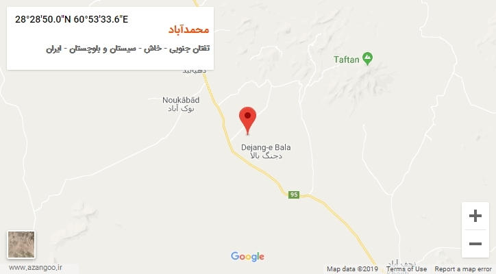 روستای محمدآباد بر روی نقشه