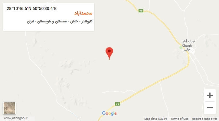 روستای محمدآباد بر روی نقشه