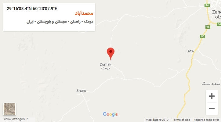 روستای محمدآباد بر روی نقشه