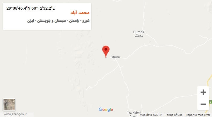 روستای محمد آباد بر روی نقشه