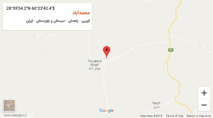 روستای محمدآباد بر روی نقشه