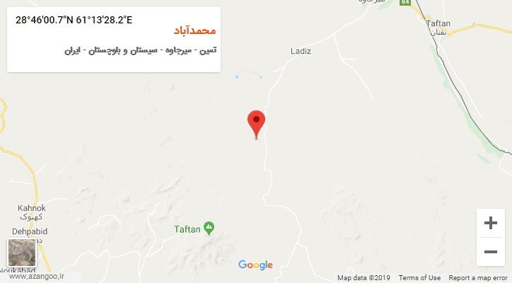 روستای محمدآباد بر روی نقشه