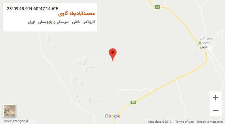 روستای محمدآبادچاه گاوی بر روی نقشه