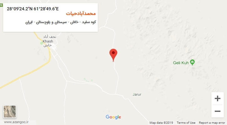 روستای محمدآبادحیات بر روی نقشه