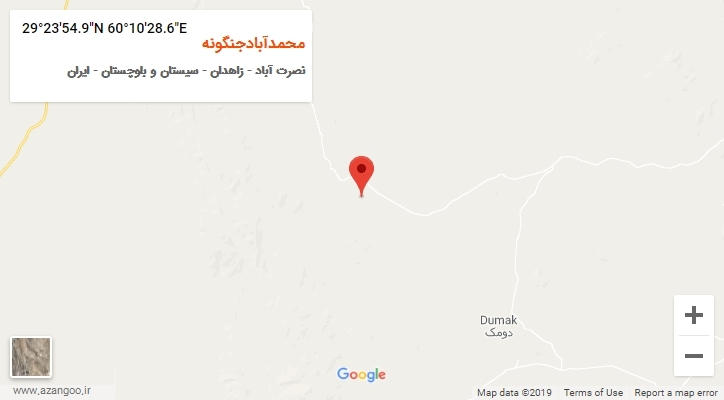 روستای محمدآبادجنگونه بر روی نقشه