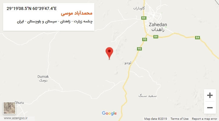 روستای محمدآباد موسی بر روی نقشه