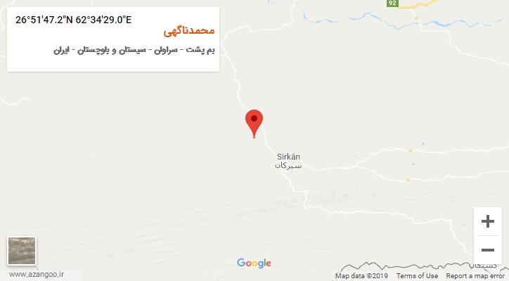 روستای محمدناگهی بر روی نقشه