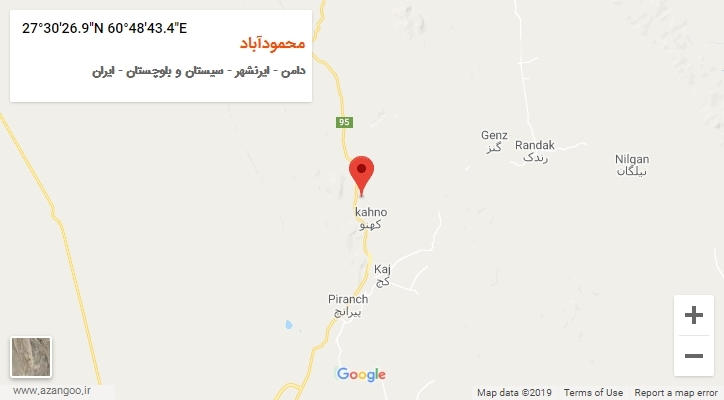 روستای محمودآباد بر روی نقشه