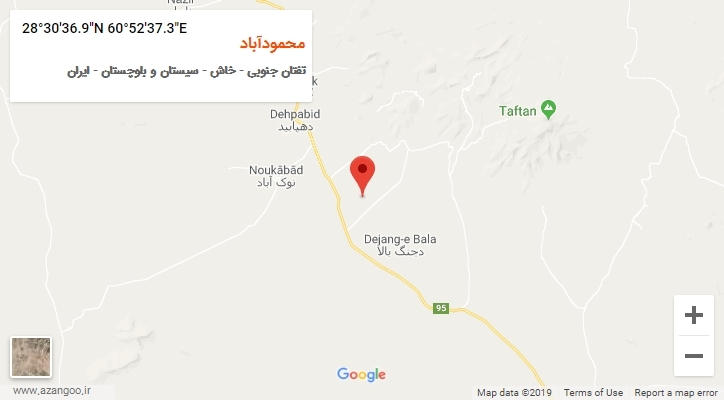 روستای محمودآباد بر روی نقشه