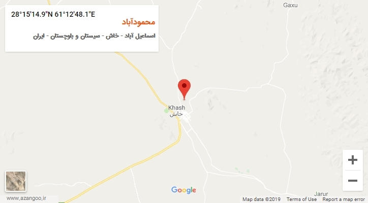 روستای محمودآباد بر روی نقشه
