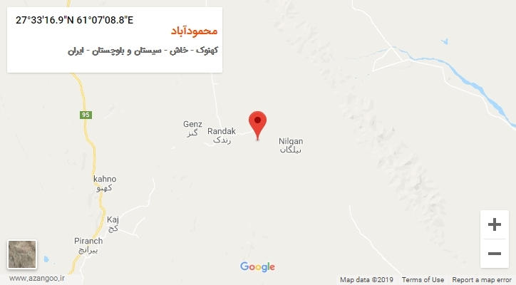 روستای محمودآباد بر روی نقشه