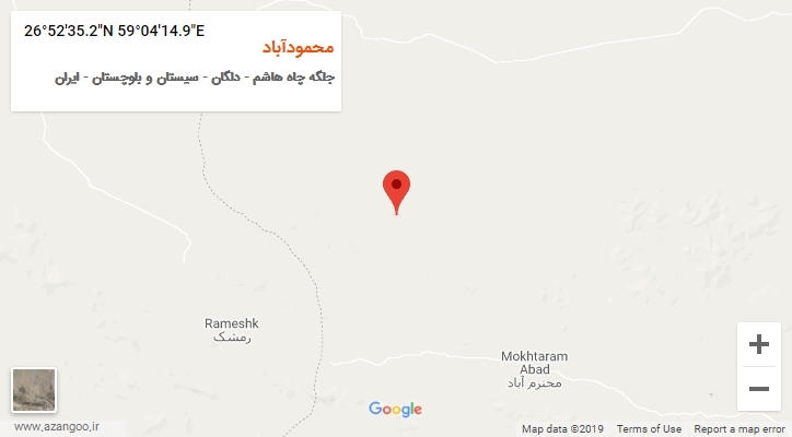 روستای محمودآباد بر روی نقشه