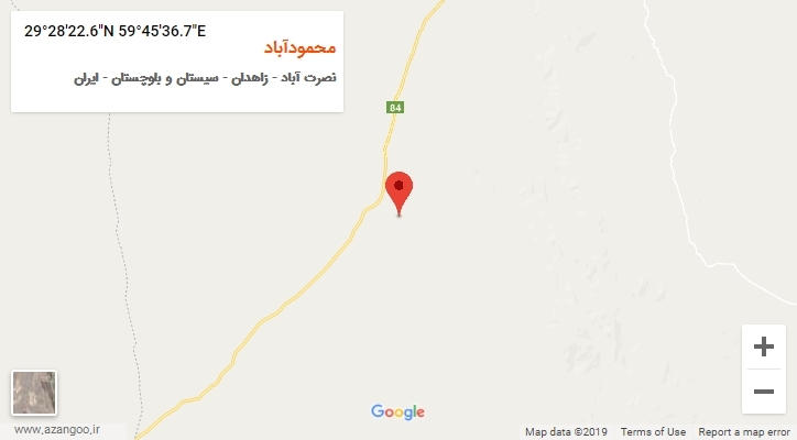 روستای محمودآباد بر روی نقشه