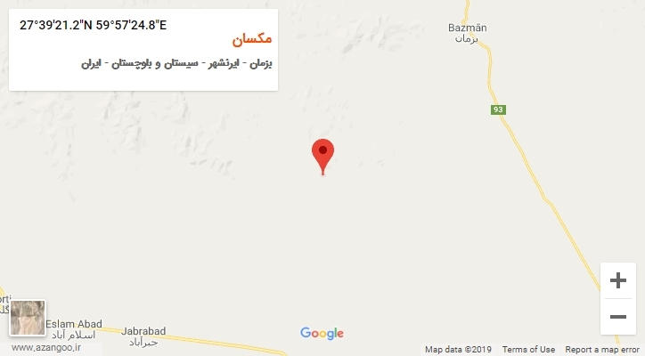 روستای مکسان بر روی نقشه