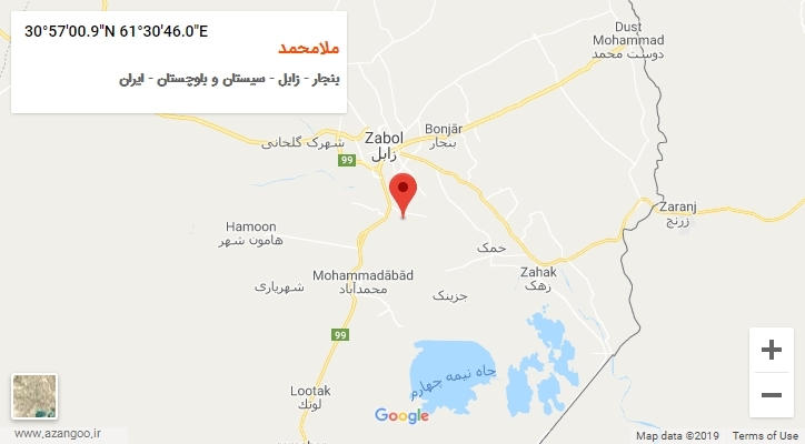 روستای ملامحمد بر روی نقشه