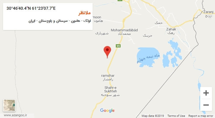 روستای ملانظر بر روی نقشه