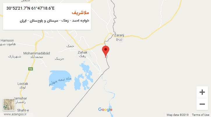 روستای ملاشریف بر روی نقشه