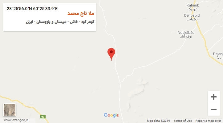 روستای ملا تاج محمد بر روی نقشه