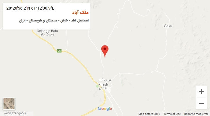 روستای ملک آباد بر روی نقشه