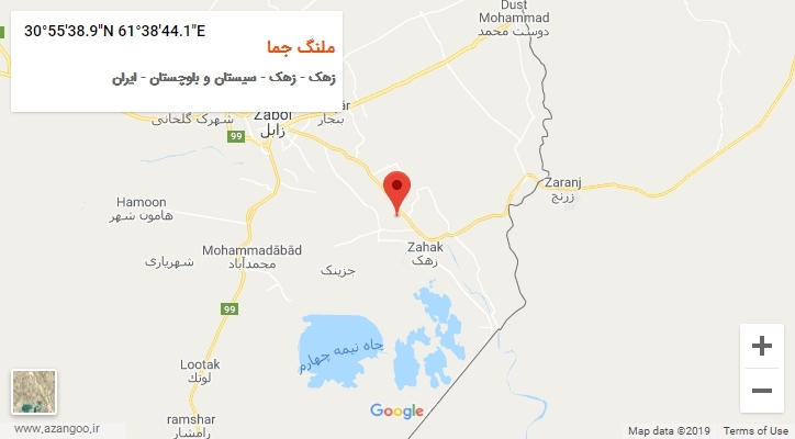 روستای ملنگ جما بر روی نقشه
