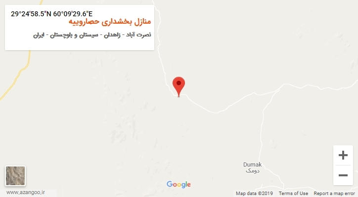 روستای منازل بخشداری حصاروییه بر روی نقشه