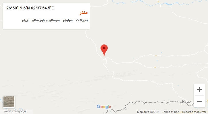 روستای مندر بر روی نقشه