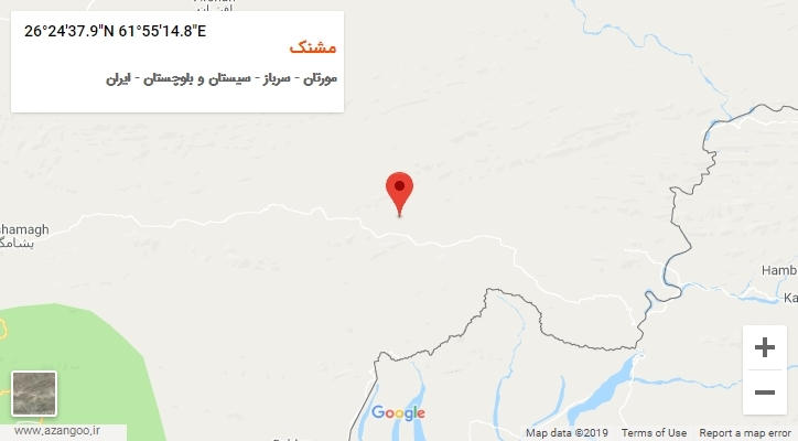 روستای مشنک بر روی نقشه