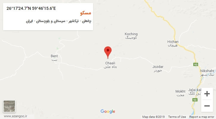 روستای مسکو بر روی نقشه