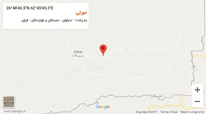 روستای مورتی بر روی نقشه