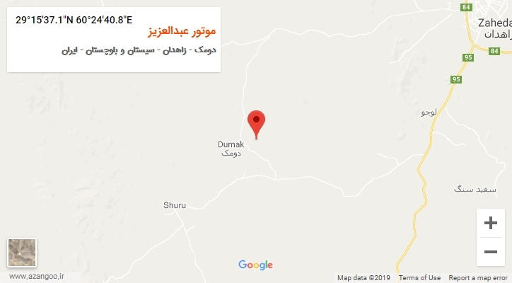 روستای موتور عبدالعزیز بر روی نقشه