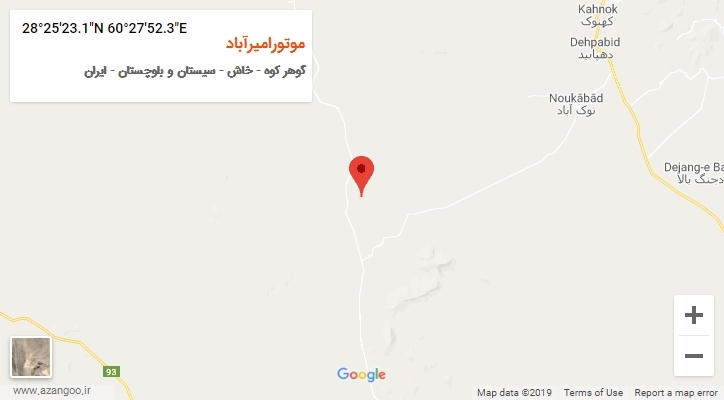 روستای موتورامیرآباد بر روی نقشه