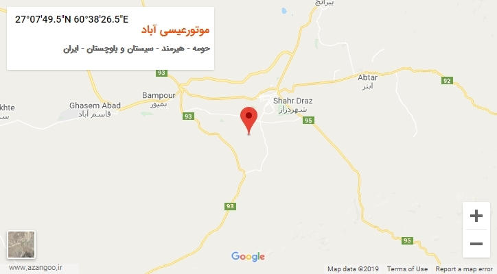روستای موتورعیسی آباد بر روی نقشه