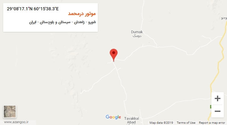 روستای موتور درمحمد بر روی نقشه