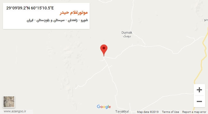روستای موتورغلام حیدر بر روی نقشه