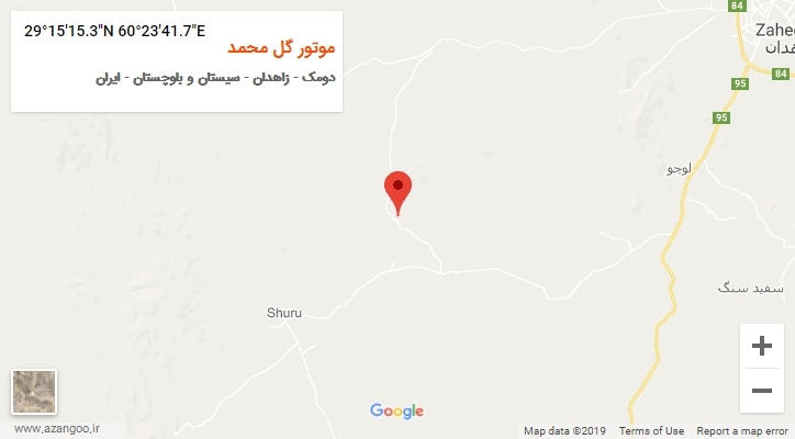 روستای موتور گل محمد بر روی نقشه