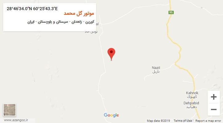 روستای موتور گل محمد بر روی نقشه