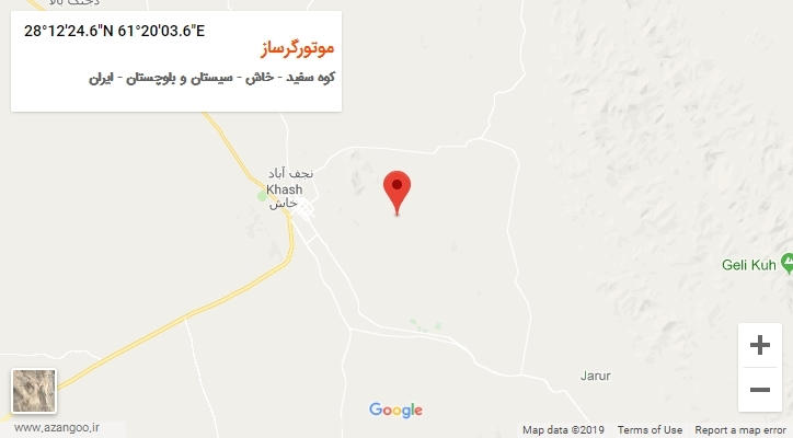 روستای موتورگرساز بر روی نقشه