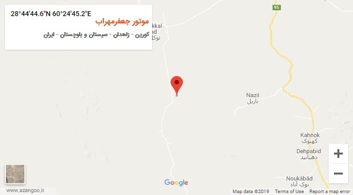 روستای موتور جعفرمهراب بر روی نقشه