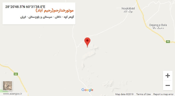 روستای موتورخدارحم(رحیم آباد) بر روی نقشه