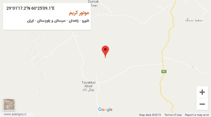 روستای موتور کریم بر روی نقشه