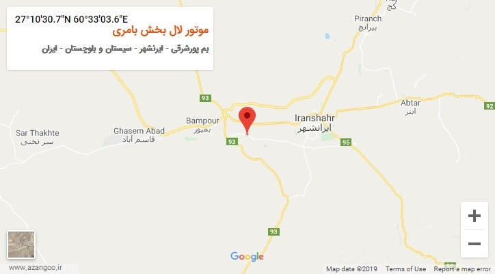 روستای موتور لال بخش بامری بر روی نقشه