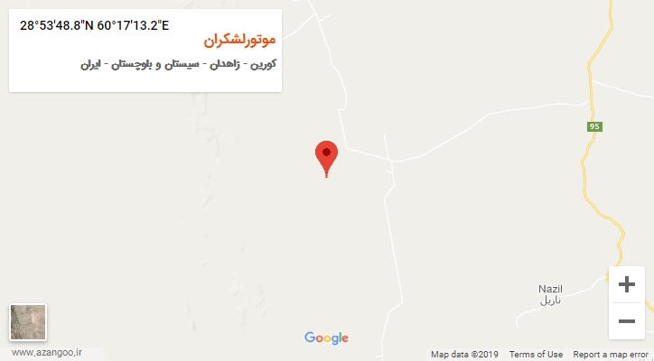 روستای موتورلشکران بر روی نقشه