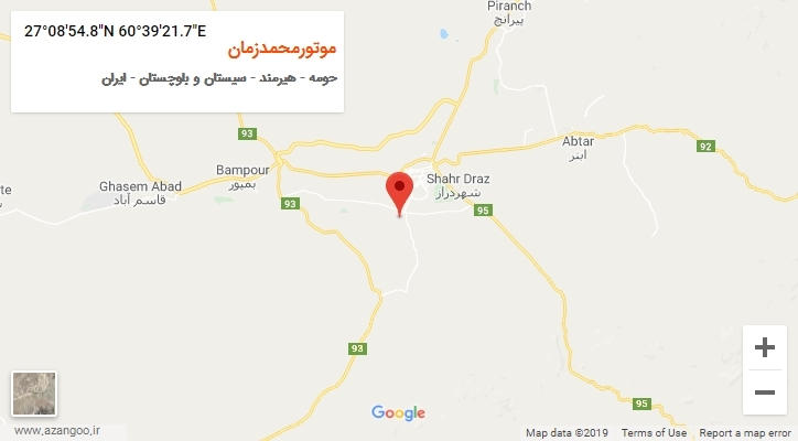 روستای موتورمحمدزمان بر روی نقشه