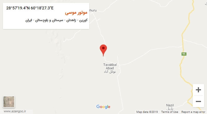 روستای موتور موسی بر روی نقشه