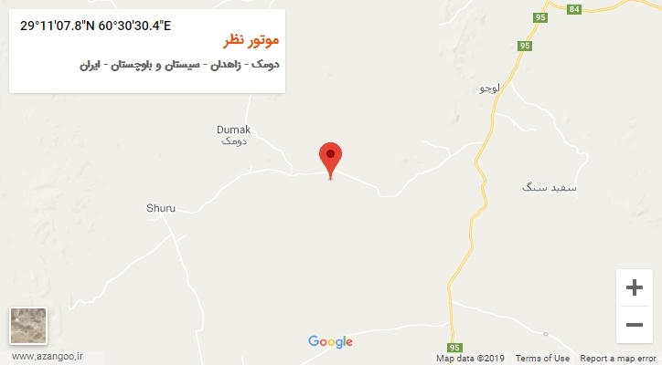 روستای موتور نظر بر روی نقشه