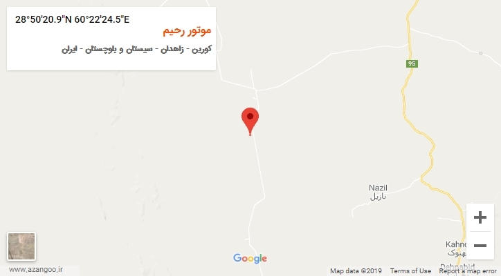 روستای موتور رحیم بر روی نقشه
