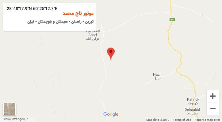 روستای موتور تاج محمد بر روی نقشه
