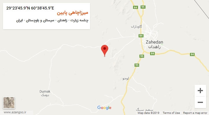 روستای میرزاچاهی پایین بر روی نقشه